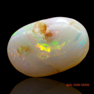 3.00 Cts Natural Australian Fire Opal Loose Gemstone Oval Cabochon 12x8x5 mm AD-950