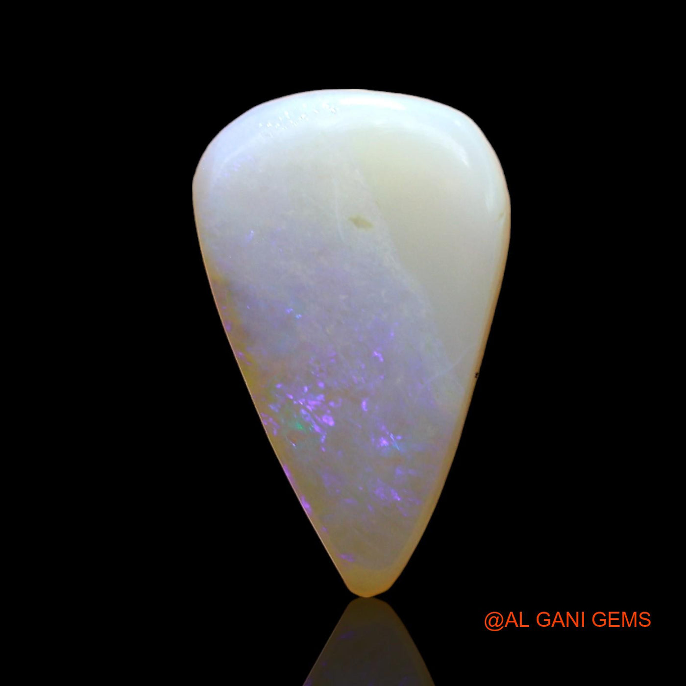 Natural Fire Opal Gemstone 1.00 Cts Loose Pear Cabochon From Australia 14x8x2 mm AD-952