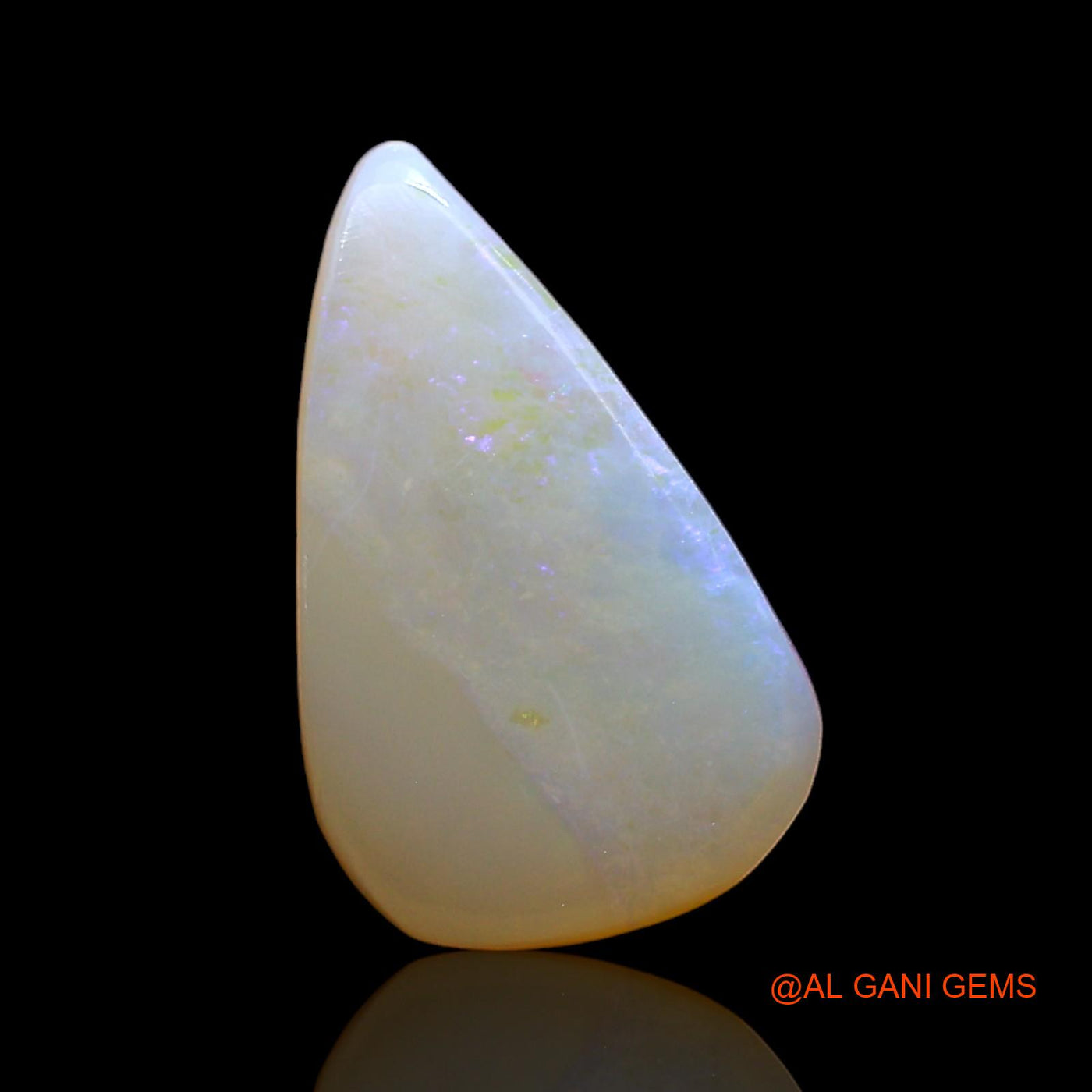 Natural Fire Opal Gemstone 1.00 Cts Loose Pear Cabochon From Australia 14x8x2 mm AD-952