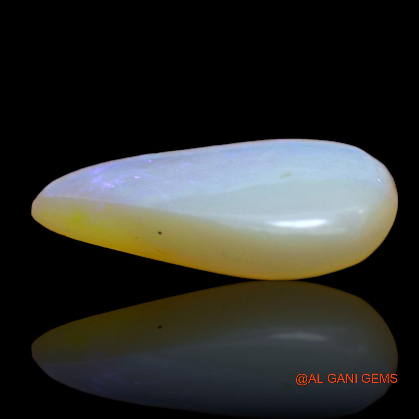 Natural Fire Opal Gemstone 1.00 Cts Loose Pear Cabochon From Australia 14x8x2 mm AD-952