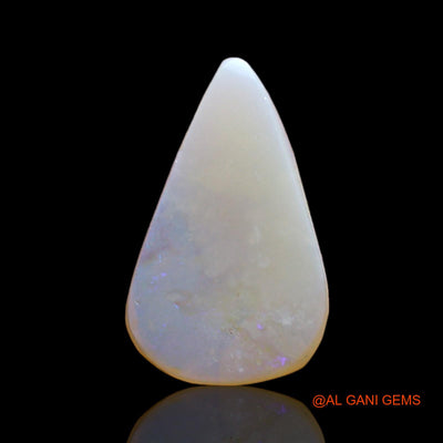 Natural Fire Opal Gemstone 1.00 Cts Loose Pear Cabochon From Australia 14x8x2 mm AD-952