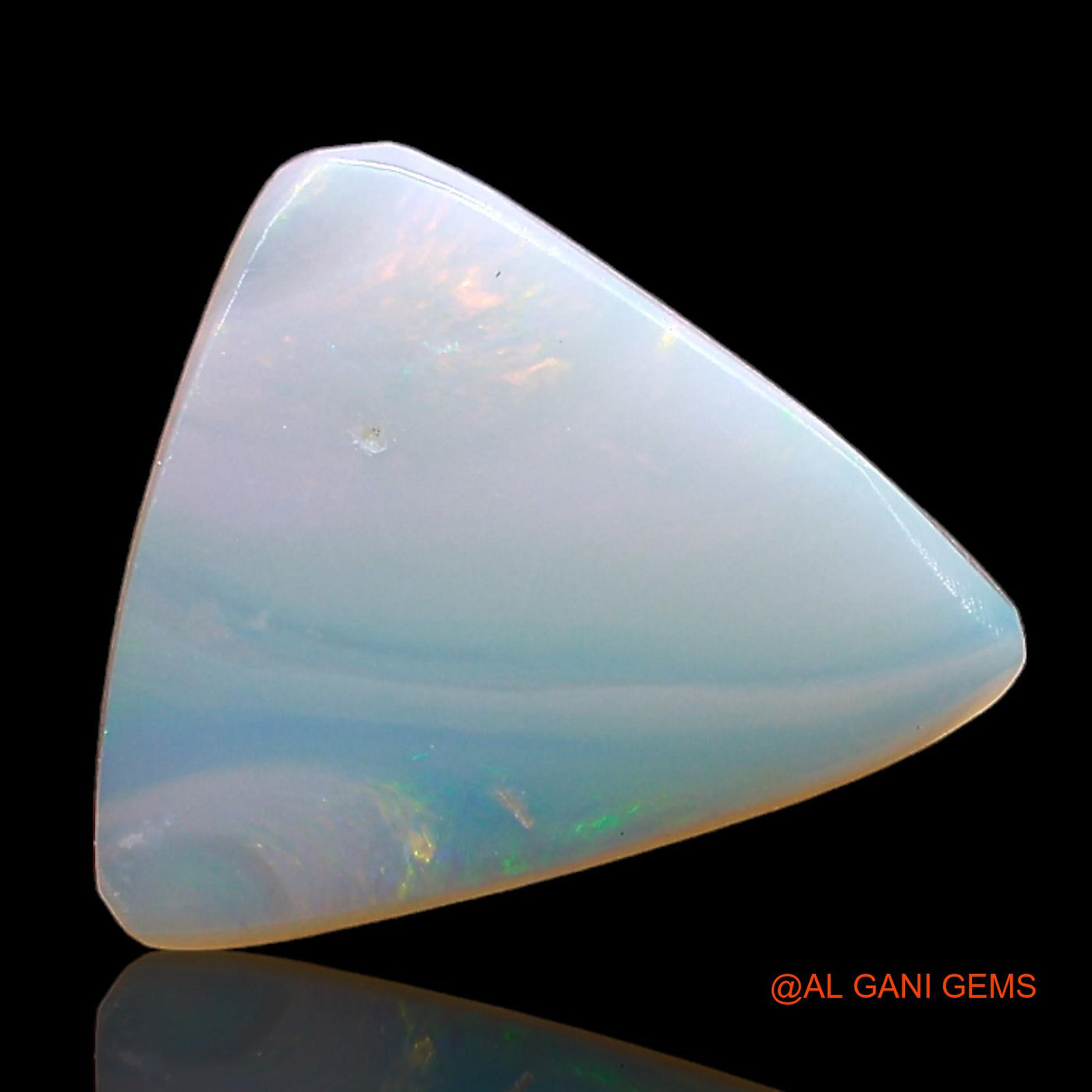 1.00 Cts Natural Australian Fire Opal Trillion Cabochon Loose Gemstone For Jewelry 11x10x2 mm AD-953