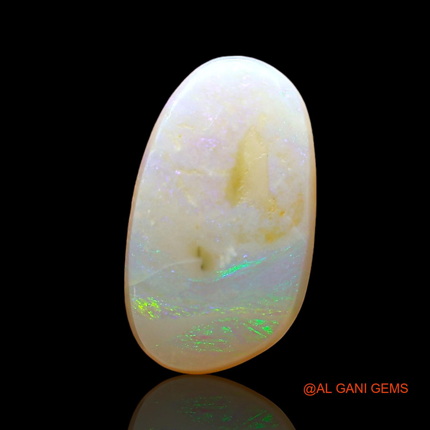 2.00 Cts Natural Australian Fire Opal Oval Cabochon Loose Gemstone For Jewelry 14x8x3 mm AD-954