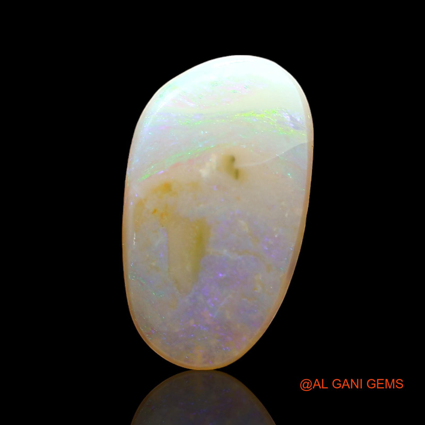 2.00 Cts Natural Australian Fire Opal Oval Cabochon Loose Gemstone For Jewelry 14x8x3 mm AD-954