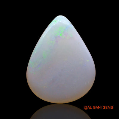 Natural Untreated Fire Opal Loose Gemstone Pear Cabochon From Australia 1.00 Cts 13x10x2 mm AD-955