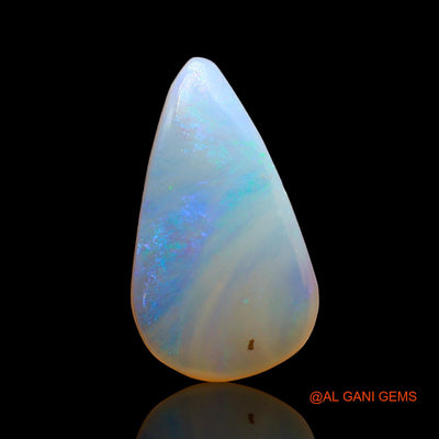 2.00 Cts Natural Australian Fire Opal Loose Gemstone Pear Cabochon 14x8x3 mm AD-956