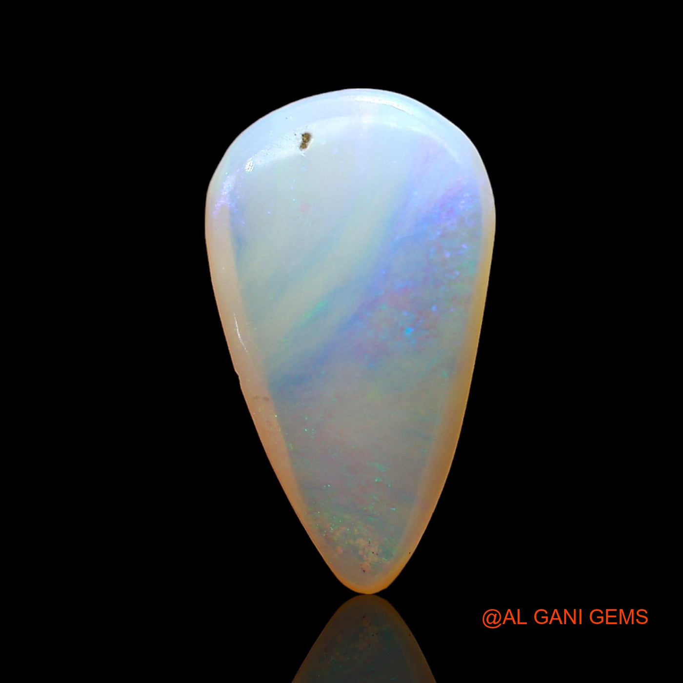 2.00 Cts Natural Australian Fire Opal Loose Gemstone Pear Cabochon 14x8x3 mm AD-956