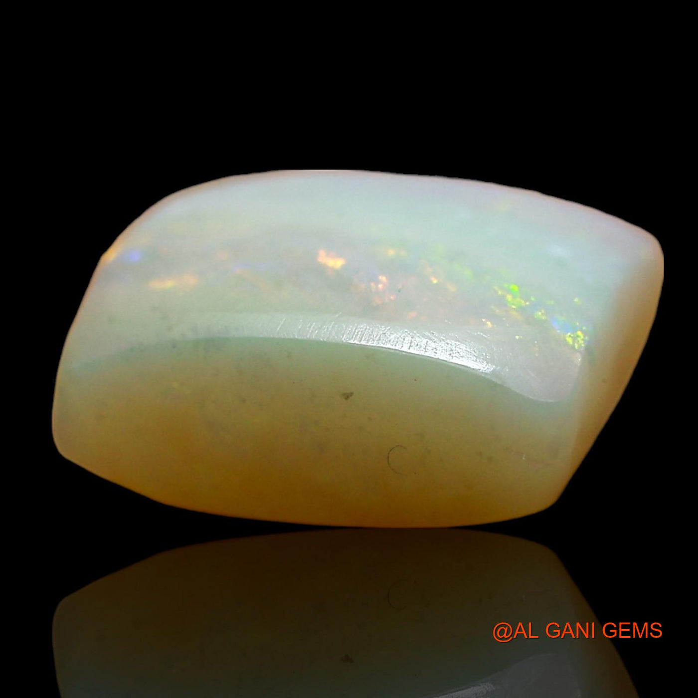 4.00 Cts Natural Australian Fire Opal Square Cabochon Loose Gemstone For Jewelry 10x9x5 mm AD-958