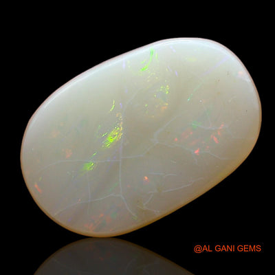 Natural Untreated Fire Opal Loose Gemstone Oval Cabochon From Australia 3.00 Cts 12x8x4 mm AD-959