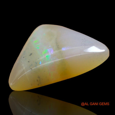 Natural Untreated Fire Opal Loose Gemstone Trillion Cabochon From Australia 2.00 Cts 11x10x3 mm AD-960