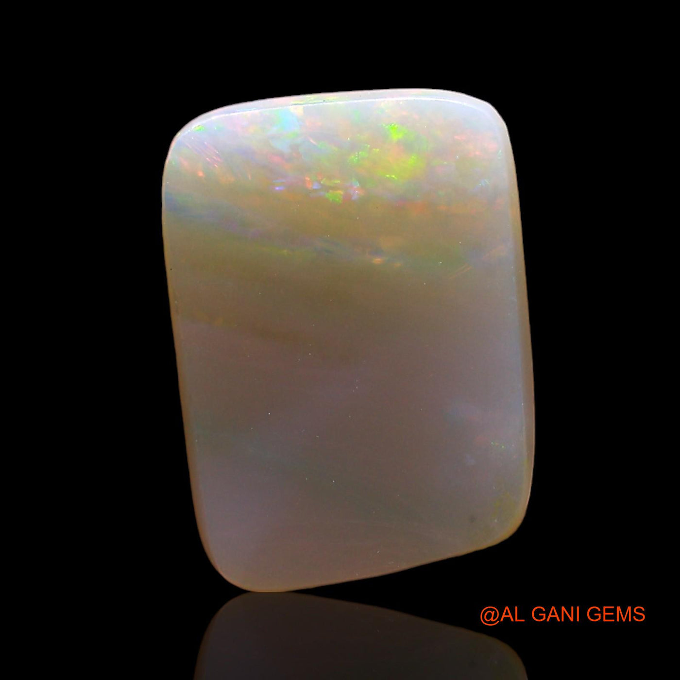 Natural Fire Opal Gemstone 2.00 Cts Loose Square Cabochon From Australia 11x8x3 mm AD-962