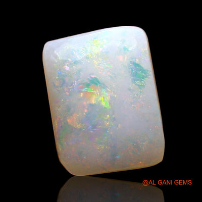 Natural Fire Opal Gemstone 2.00 Cts Loose Square Cabochon From Australia 10x8x3 mm AD-963