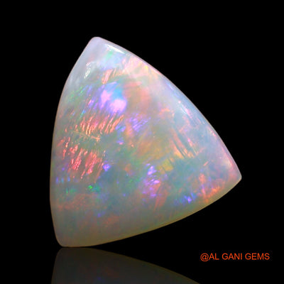 1.00 Cts Unheated Australian Fire Opal Loose Gemstone Trillion Cabochon Natural 10x10x2 mm AD-964