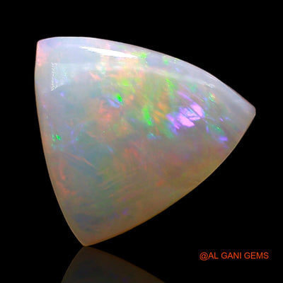 1.00 Cts Unheated Australian Fire Opal Loose Gemstone Trillion Cabochon Natural 10x10x2 mm AD-964