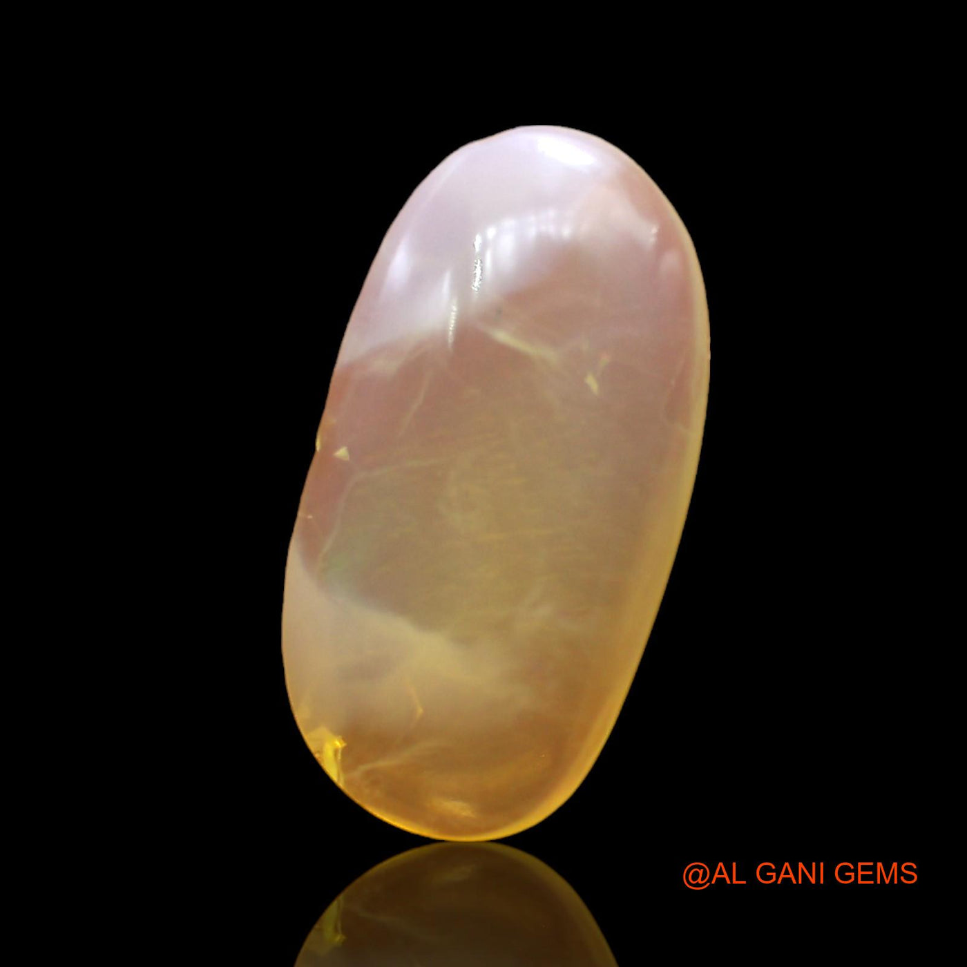 Natural Untreated Fire Opal Loose Gemstone Oval Cabochon From Australia 2.00 Cts 14x7x3 mm AD-966