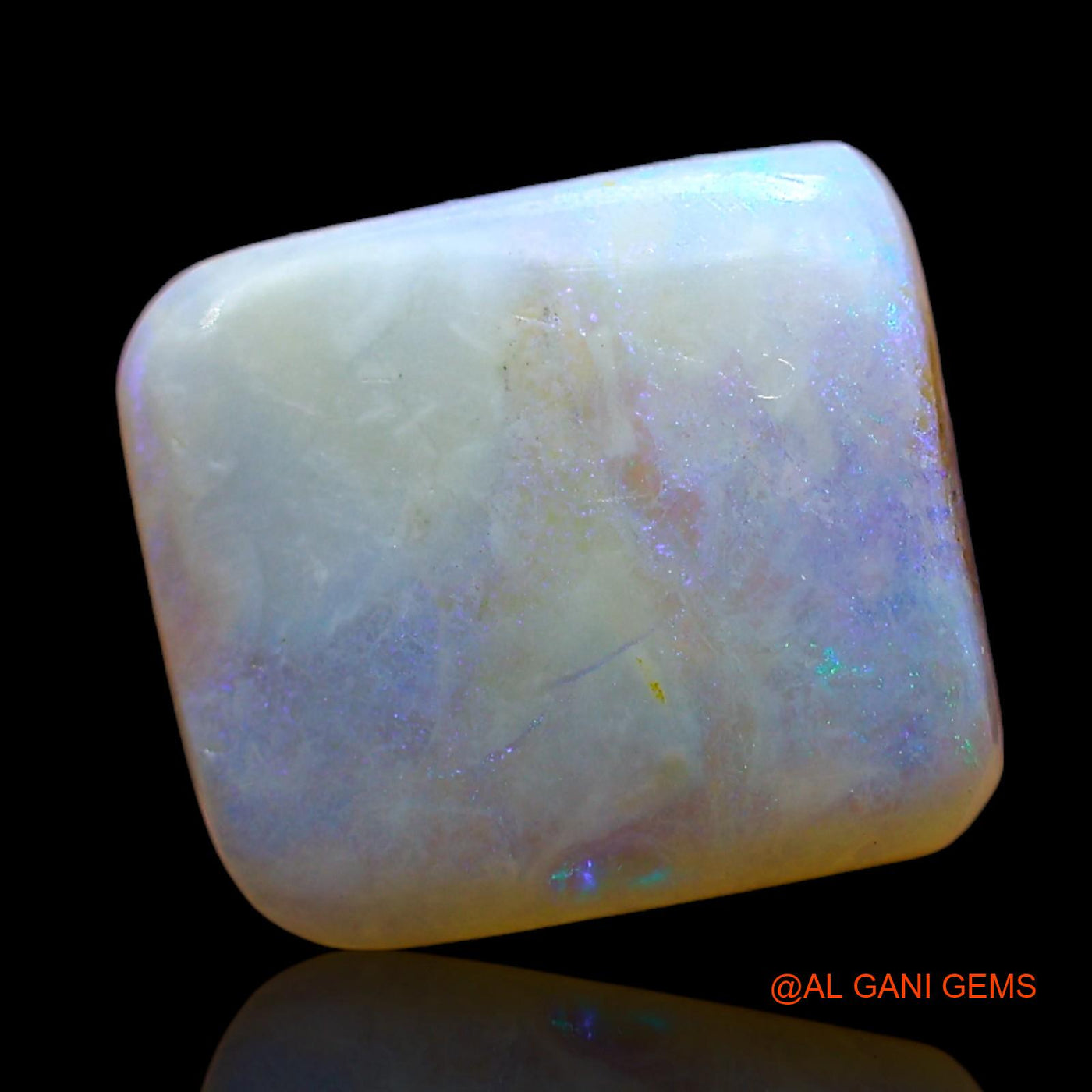 2.00 Cts Natural Australian Fire Opal Loose Gemstone Square Cabochon 10x9x3 mm AD-968