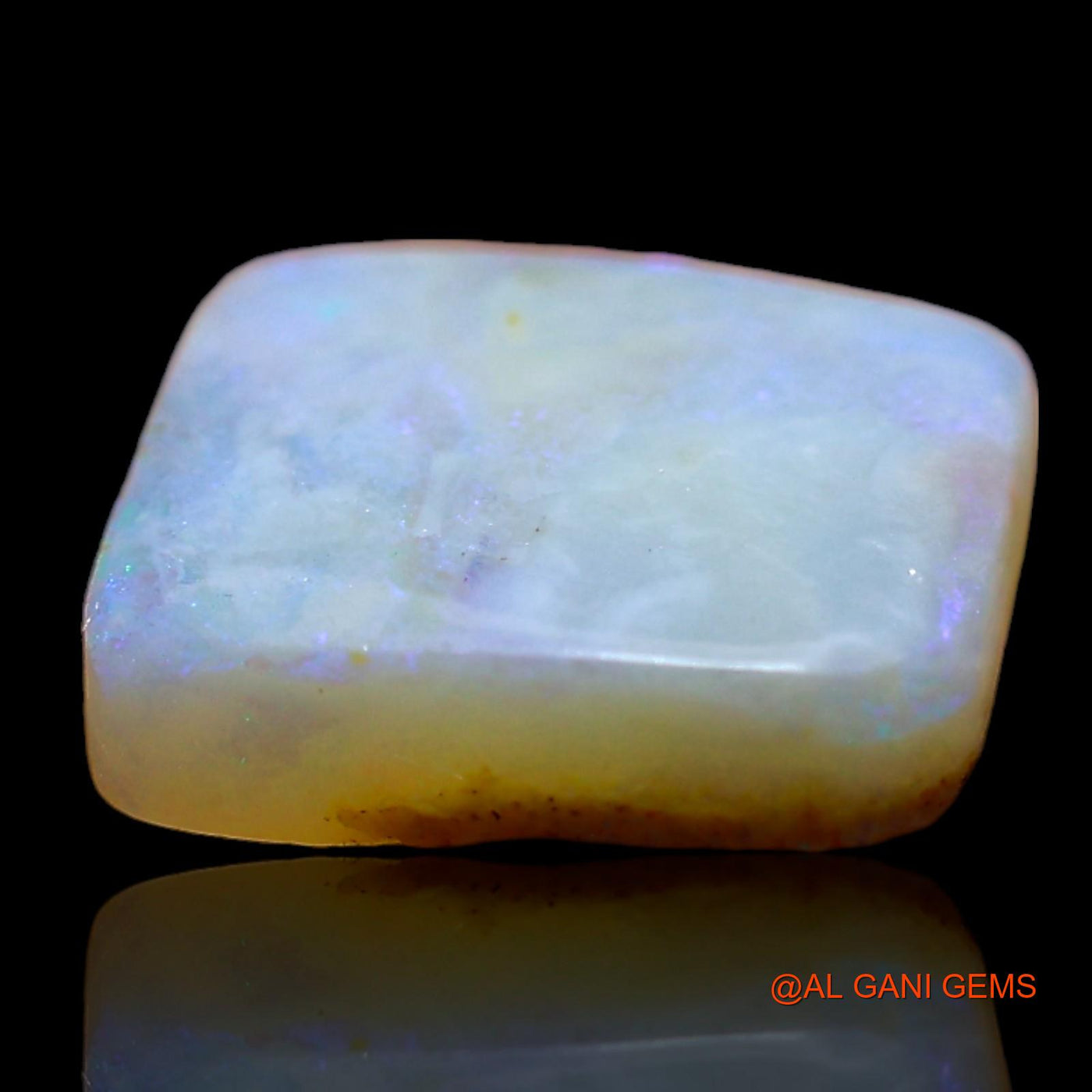 2.00 Cts Natural Australian Fire Opal Loose Gemstone Square Cabochon 10x9x3 mm AD-968