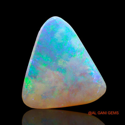1.00 Cts Natural Australian Fire Opal Trillion Cabochon Loose Gemstone For Jewelry 10x9x2 mm AD-969