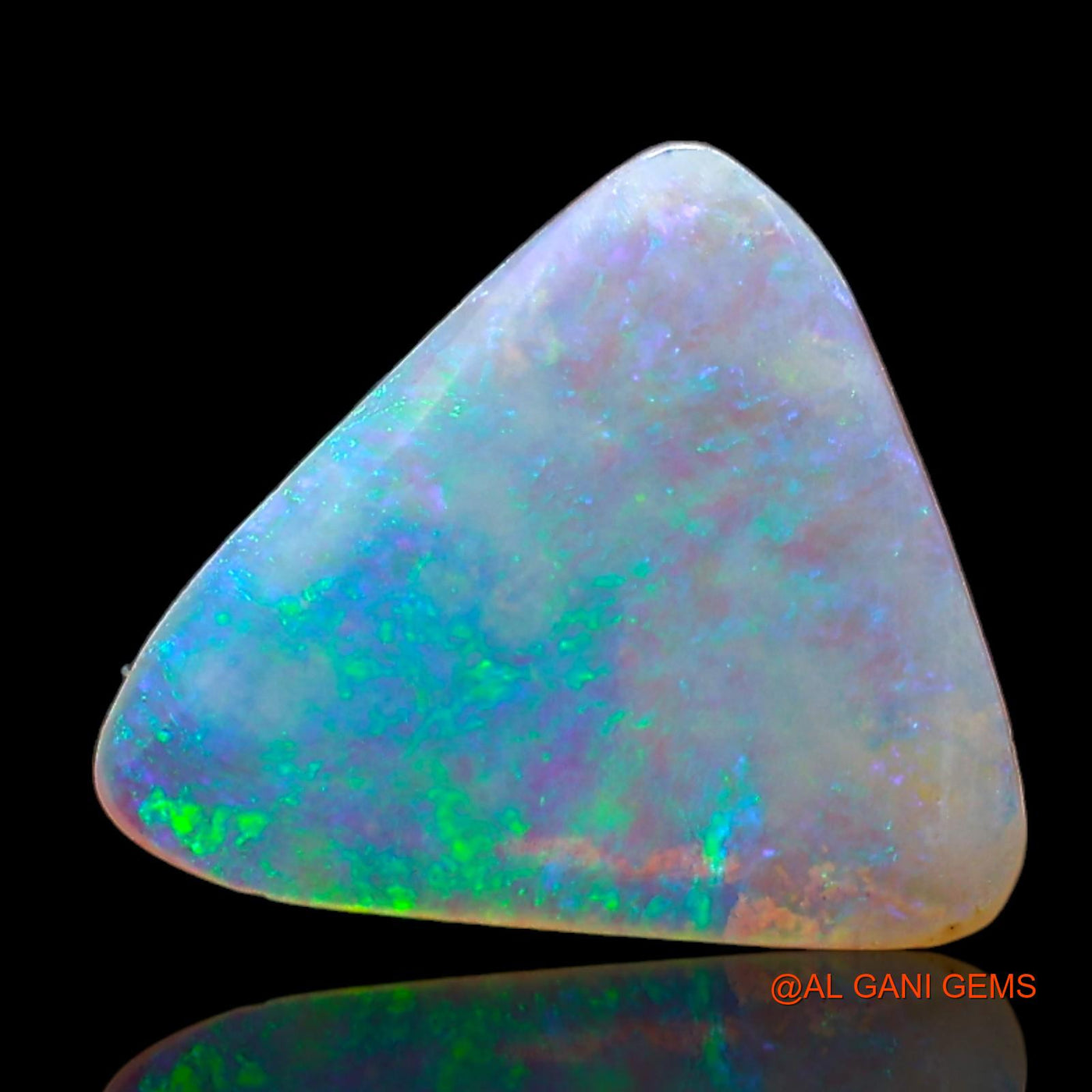 1.00 Cts Natural Australian Fire Opal Trillion Cabochon Loose Gemstone For Jewelry 10x9x2 mm AD-969