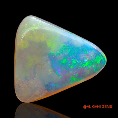 1.00 Cts Natural Australian Fire Opal Trillion Cabochon Loose Gemstone For Jewelry 10x9x2 mm AD-969