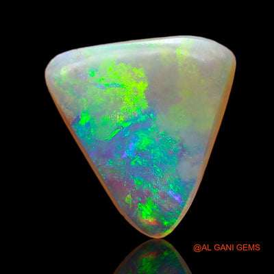 1.00 Cts Natural Australian Fire Opal Trillion Cabochon Loose Gemstone For Jewelry 10x9x2 mm AD-969