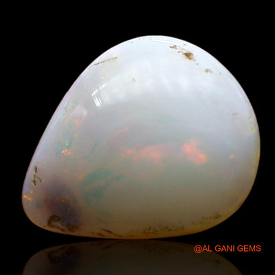 3.00 Cts Unheated Australian Fire Opal Loose Gemstone Pear Cabochon Natural 13x11x3 mm AD-96