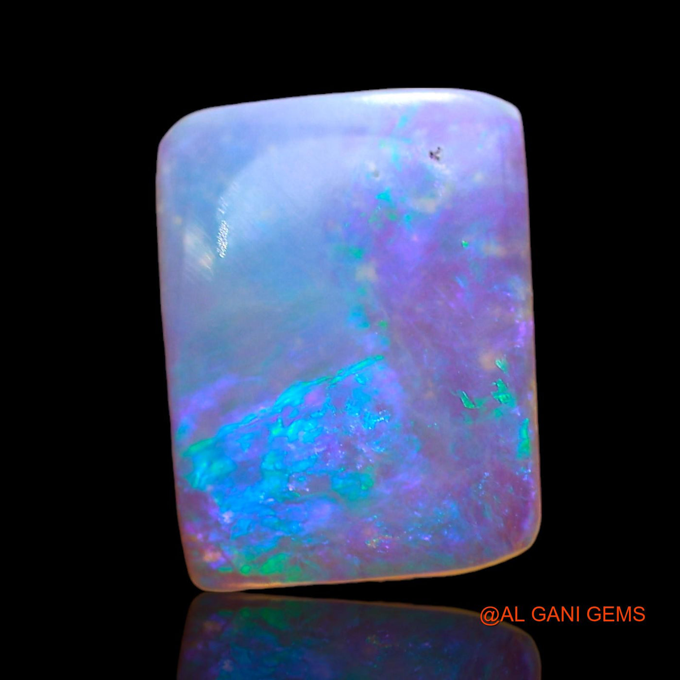 1.00 Cts Natural Australian Fire Opal Loose Gemstone Square Cabochon 10x8x2 mm AD-970