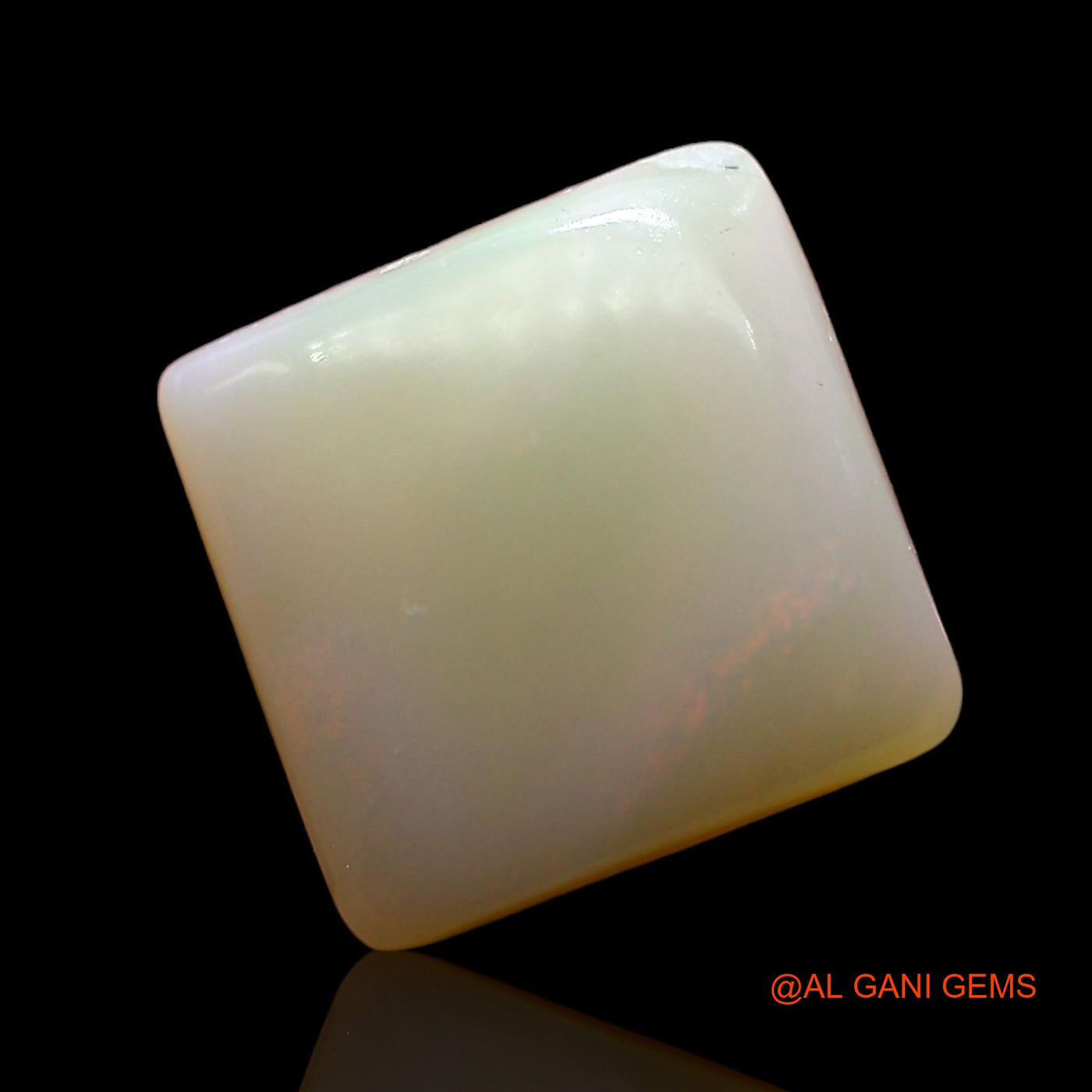 Natural Untreated Fire Opal Loose Gemstone Square Cabochon From Australia 3.00 Cts 10x9x5 mm AD-971