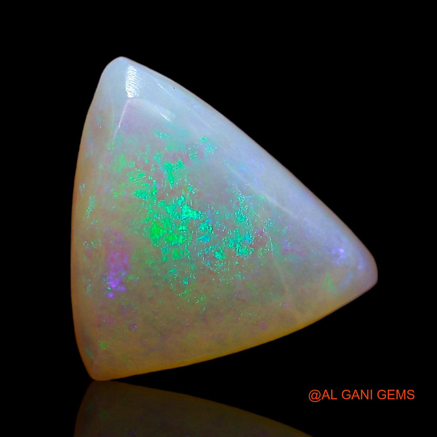 2.00 Cts Natural Australian Fire Opal Loose Gemstone Trillion Cabochon 10x9x3 mm AD-973