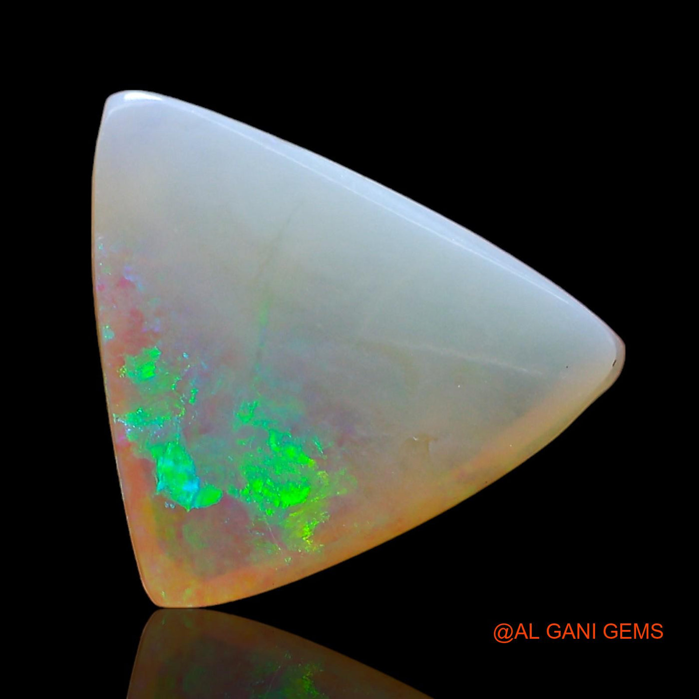 2.00 Cts Natural Australian Fire Opal Loose Gemstone Trillion Cabochon 10x9x3 mm AD-973