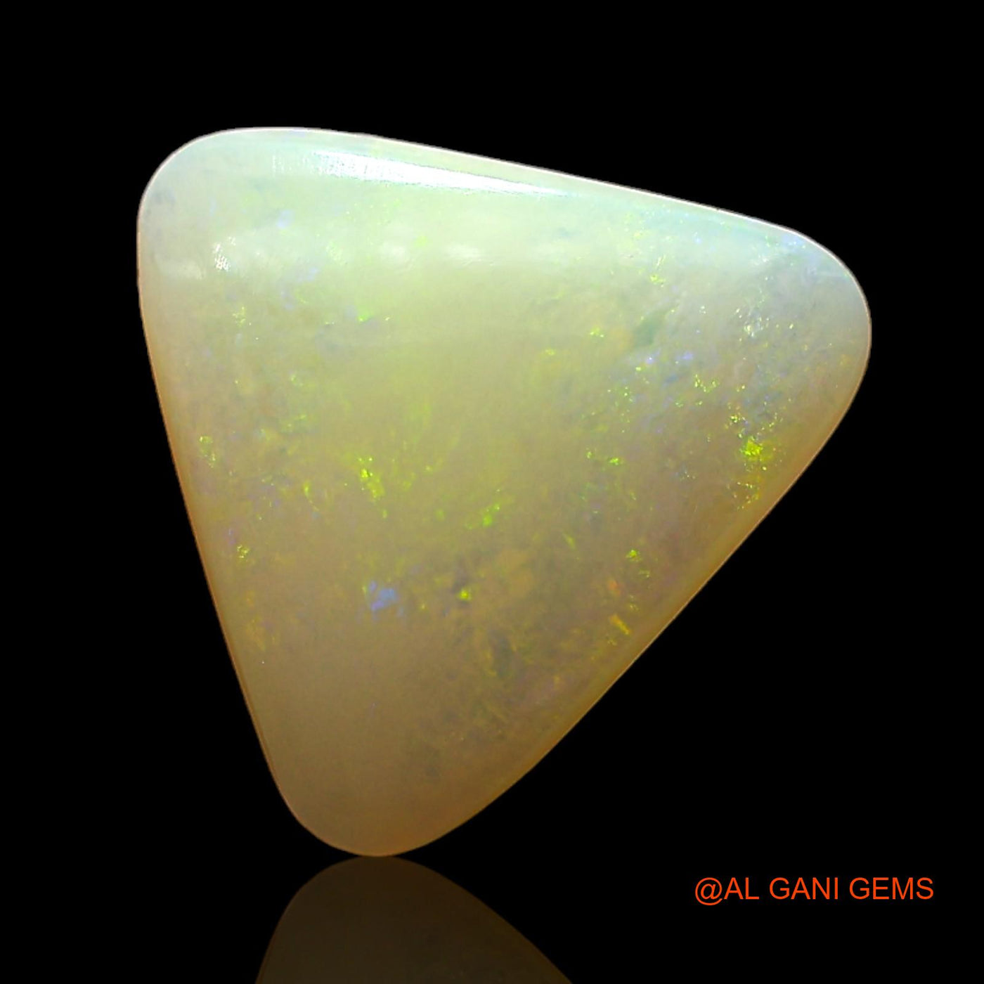 Natural Untreated Fire Opal Loose Gemstone Trillion Cabochon From Australia 1.00 Cts 10x10x2 mm AD-975