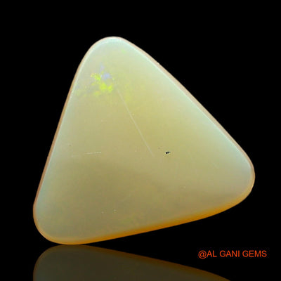 Natural Untreated Fire Opal Loose Gemstone Trillion Cabochon From Australia 1.00 Cts 10x10x2 mm AD-975