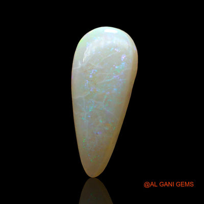1.00 Cts Natural Australian Fire Opal Loose Gemstone Pear Cabochon 14x8x3 mm AD-977