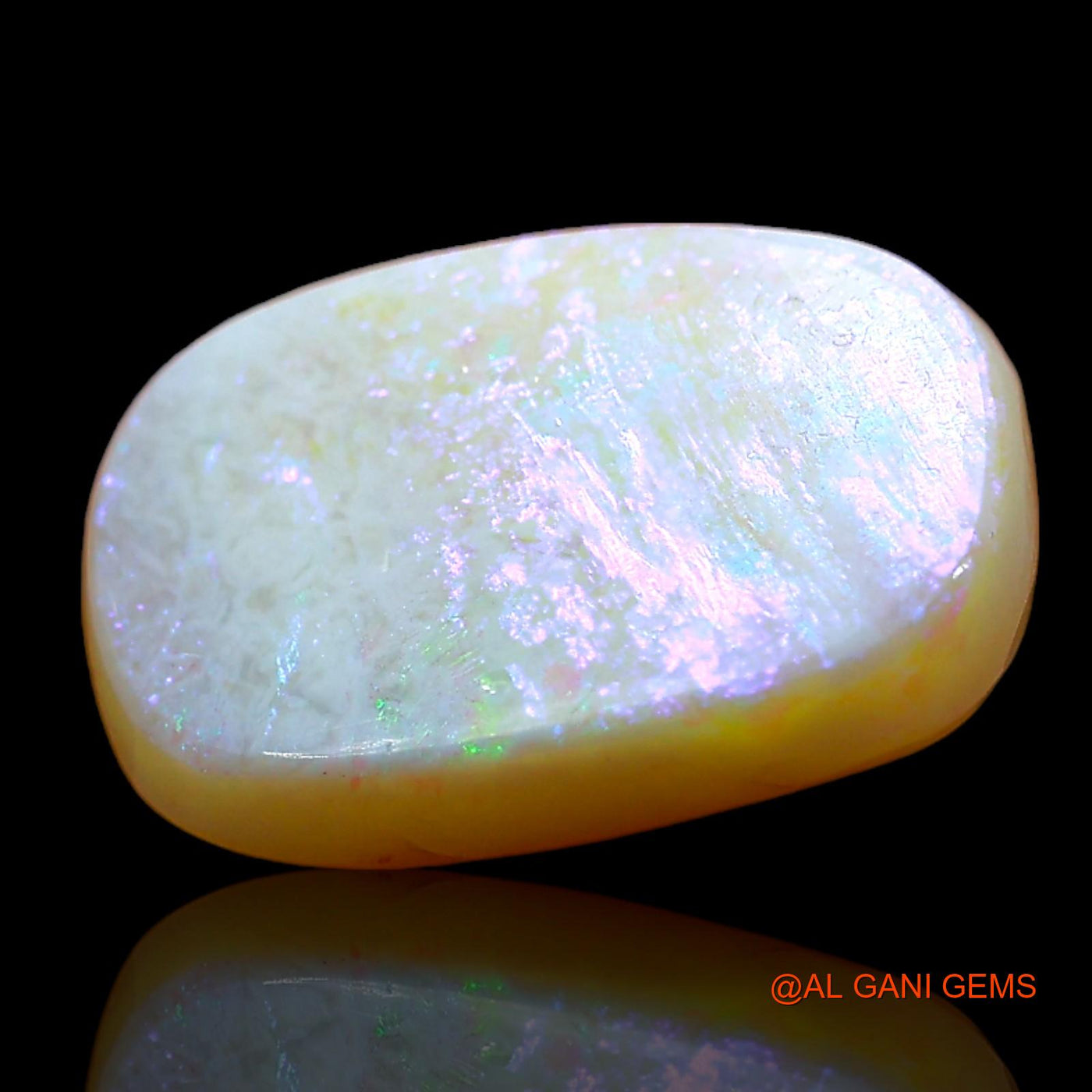 3.00 Cts Natural Australian Fire Opal Loose Gemstone Oval Cabochon 12x8x3 mm AD-978