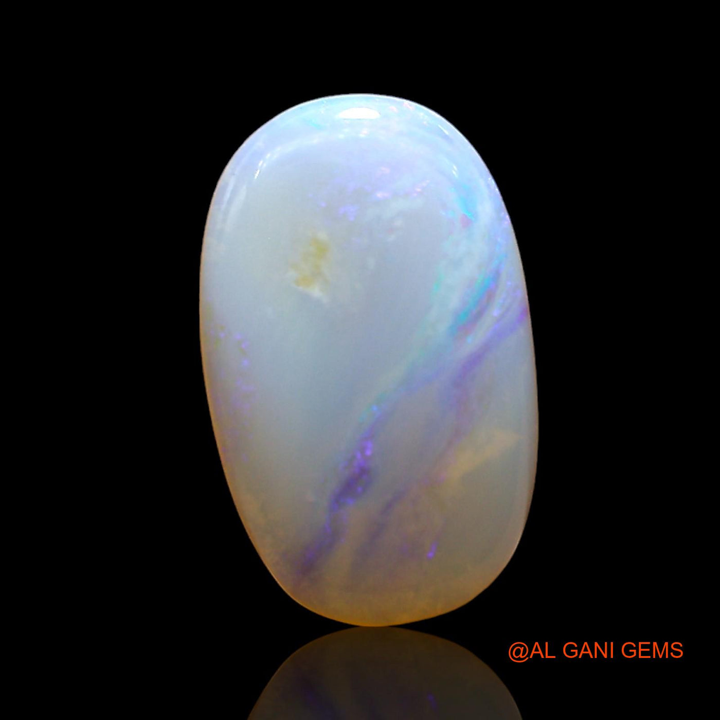 1.00 Cts Natural Australian Fire Opal Loose Gemstone Oval Cabochon 12x7x2 mm AD-979