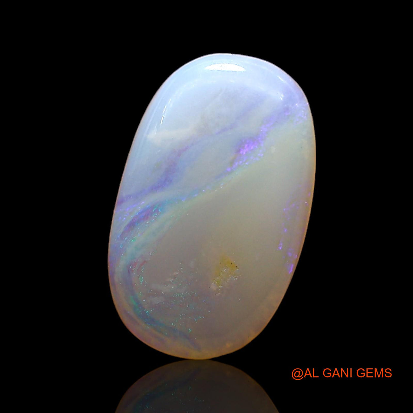1.00 Cts Natural Australian Fire Opal Loose Gemstone Oval Cabochon 12x7x2 mm AD-979