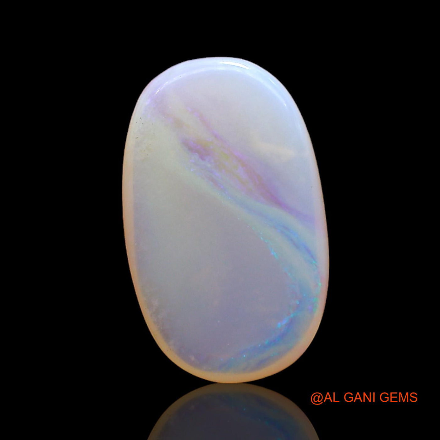 1.00 Cts Natural Australian Fire Opal Loose Gemstone Oval Cabochon 12x7x2 mm AD-979