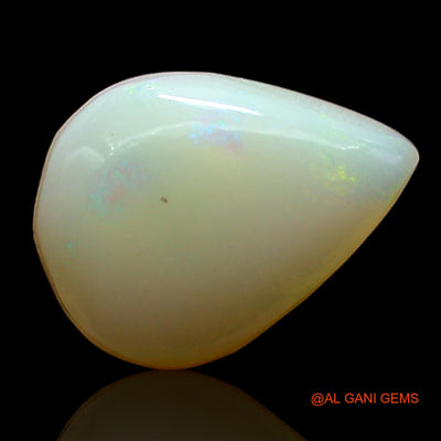 2.00 Cts Unheated Australian Fire Opal Loose Gemstone Pear Cabochon Natural 14x9x4 mm AD-980