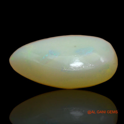 2.00 Cts Unheated Australian Fire Opal Loose Gemstone Pear Cabochon Natural 14x9x4 mm AD-980