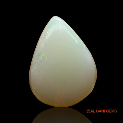 2.00 Cts Unheated Australian Fire Opal Loose Gemstone Pear Cabochon Natural 14x9x4 mm AD-980