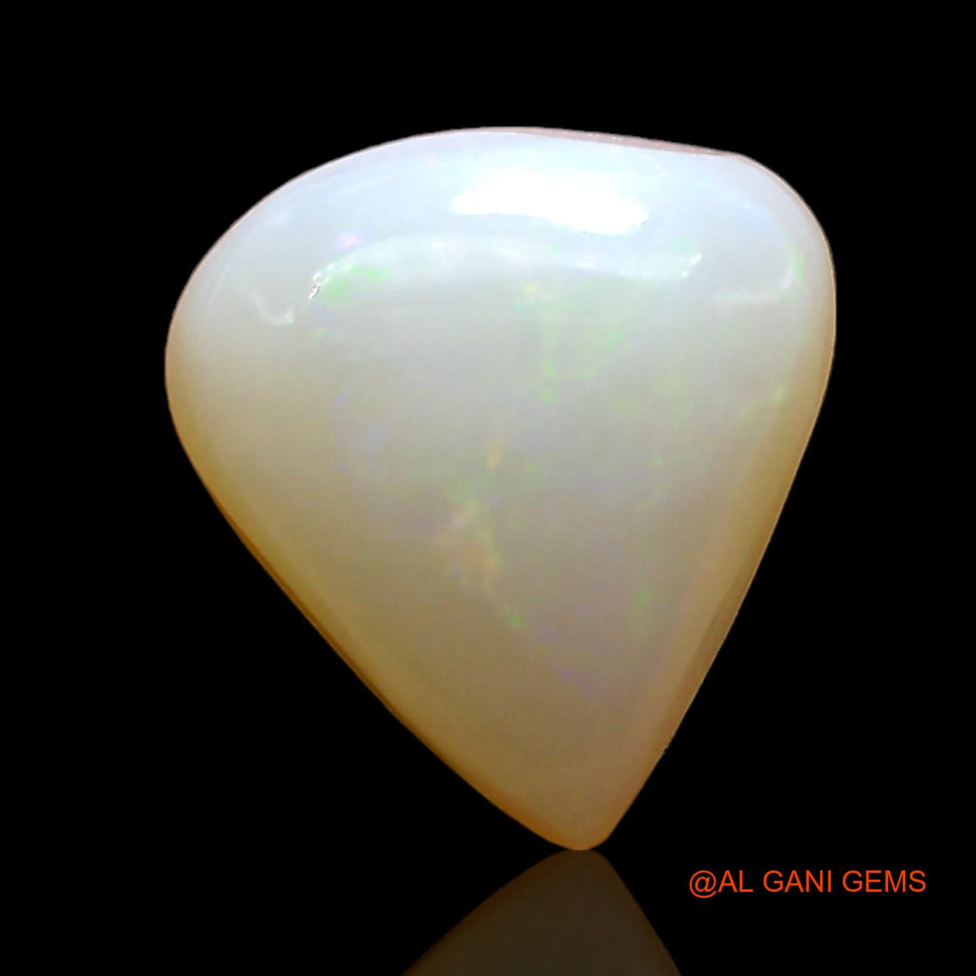 Natural Fire Opal Gemstone 3.00 Cts Loose Pear Cabochon From Australia 11x10x4 mm AD-982