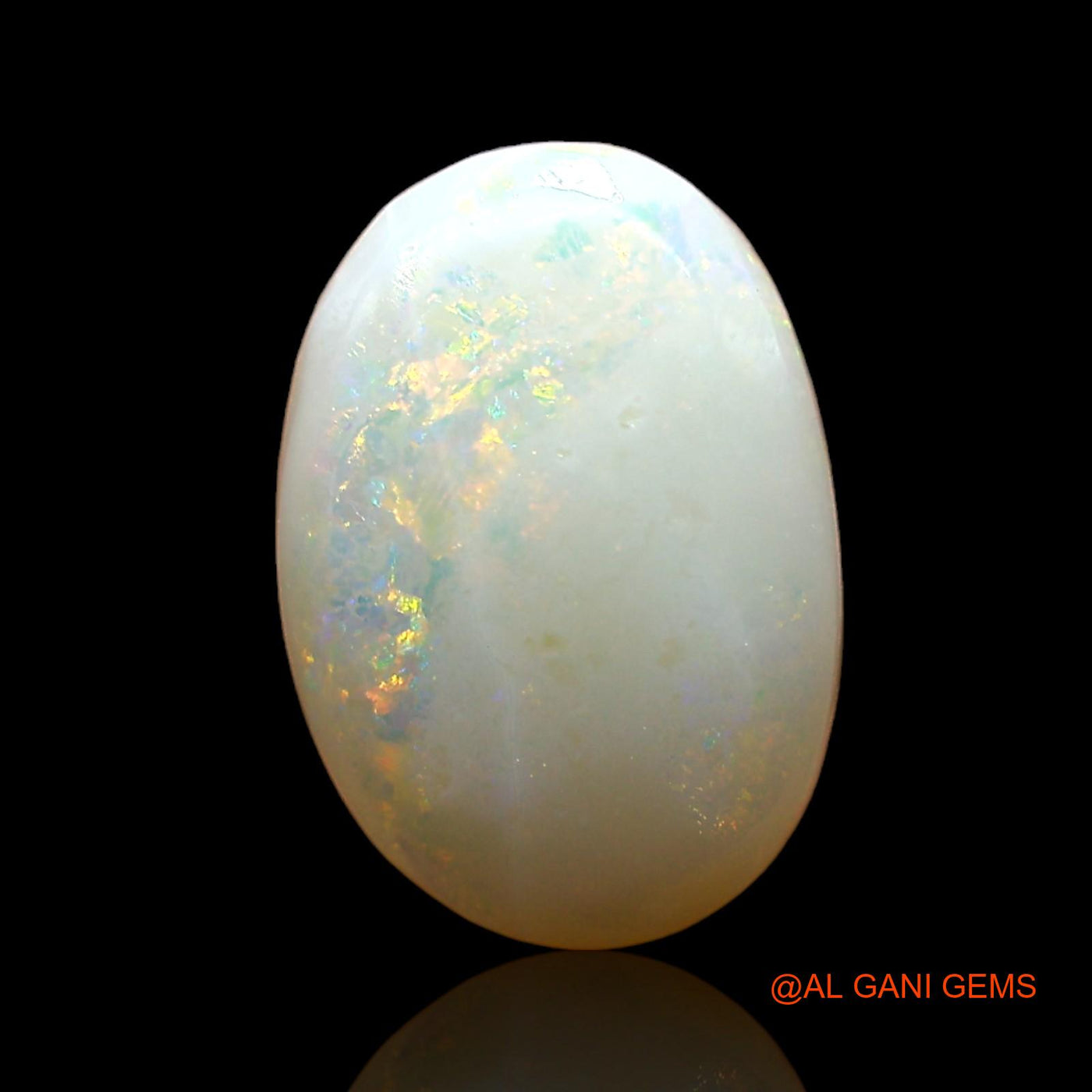 1.00 Cts Unheated Australian Fire Opal Loose Gemstone Oval Cabochon Natural 11x8x3 mm AD-983