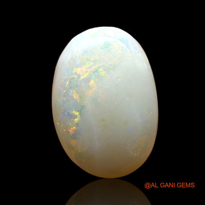 1.00 Cts Unheated Australian Fire Opal Loose Gemstone Oval Cabochon Natural 11x8x3 mm AD-983
