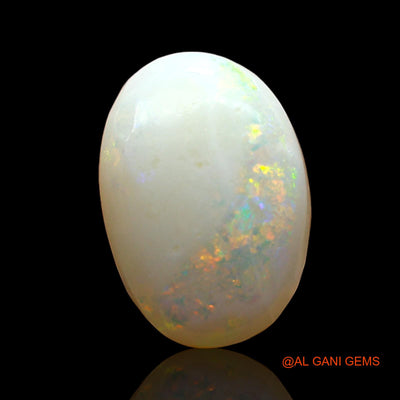 1.00 Cts Unheated Australian Fire Opal Loose Gemstone Oval Cabochon Natural 11x8x3 mm AD-983