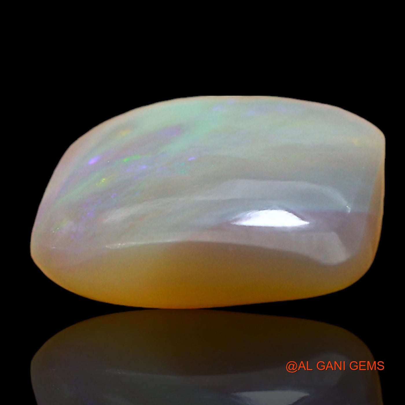 2.00 Cts Natural Australian Fire Opal Loose Gemstone Square Cabochon 10x9x4 mm AD-984