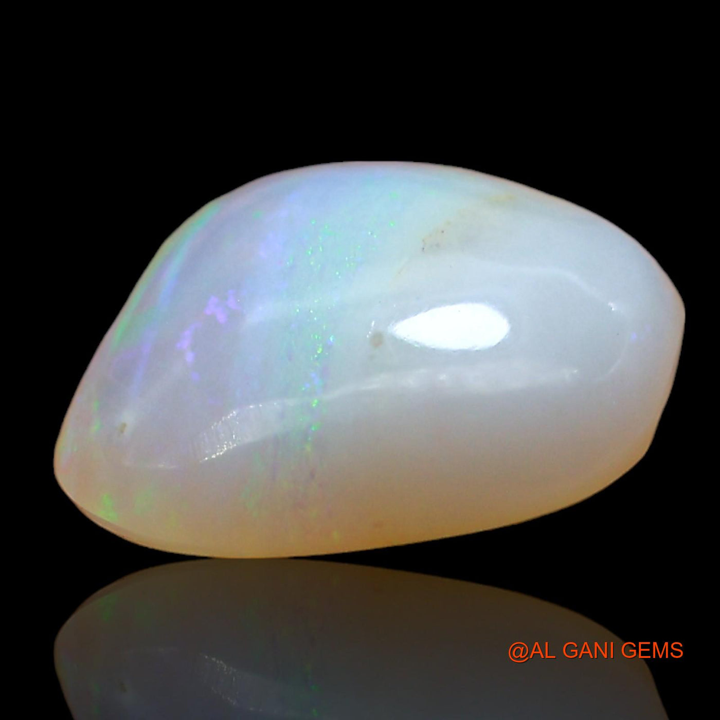 Natural Untreated Fire Opal Loose Gemstone Fancy Cabochon From Australia 2.00 Cts 10x9x3 mm AD-985
