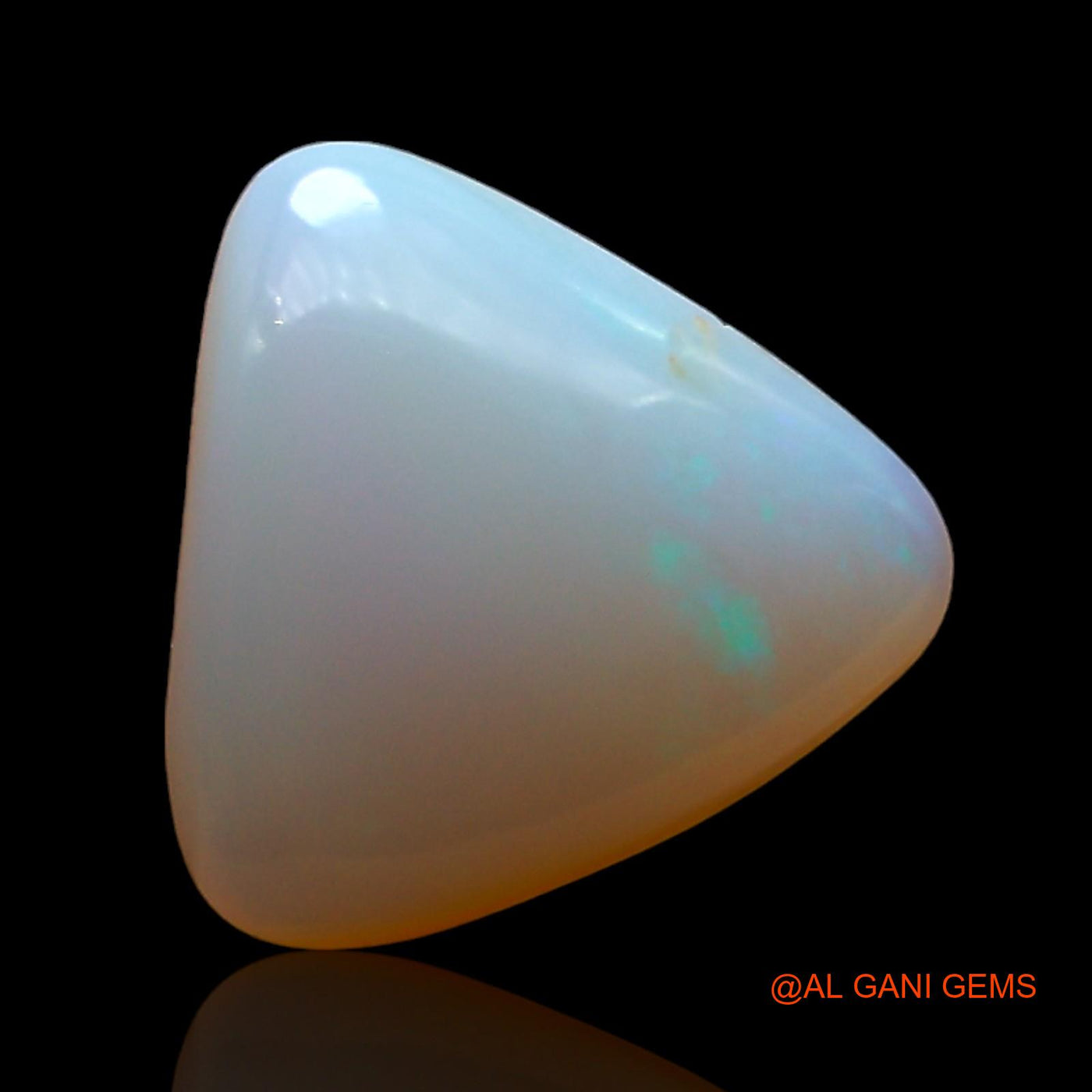 2.00 Cts Unheated Australian Fire Opal Loose Gemstone Trillion Cabochon Natural 10x10x4 mm AD-986