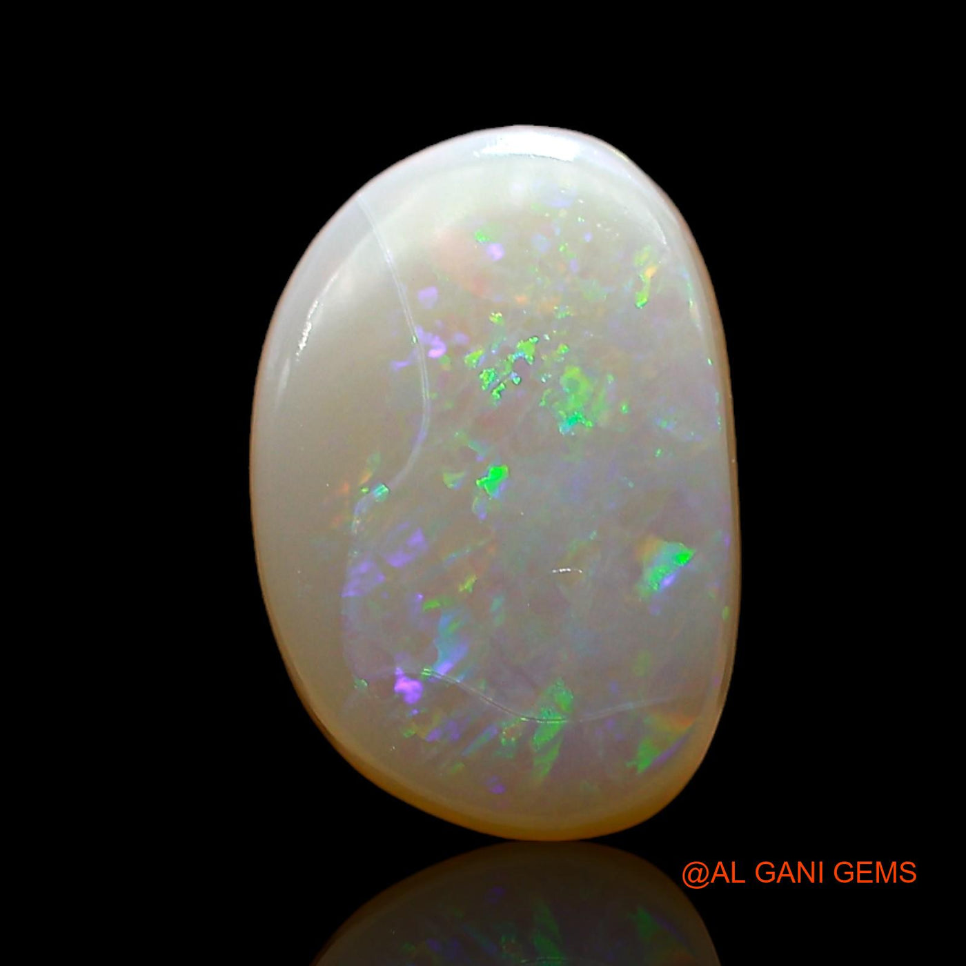 2.00 Cts Unheated Australian Fire Opal Loose Gemstone Fancy Cabochon Natural 11x7x3 mm AD-987