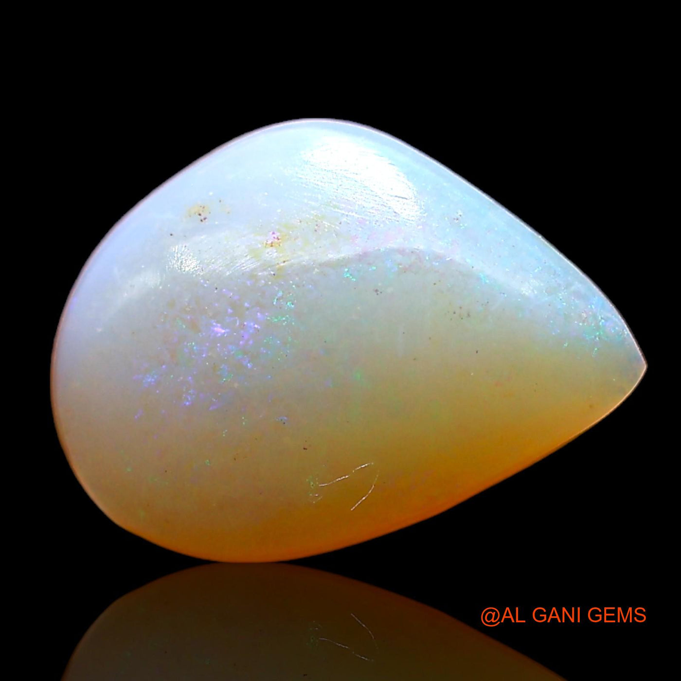 2.00 Cts Natural Australian Fire Opal Fancy Cabochon Loose Gemstone For Jewelry 12x8x4 mm AD-988