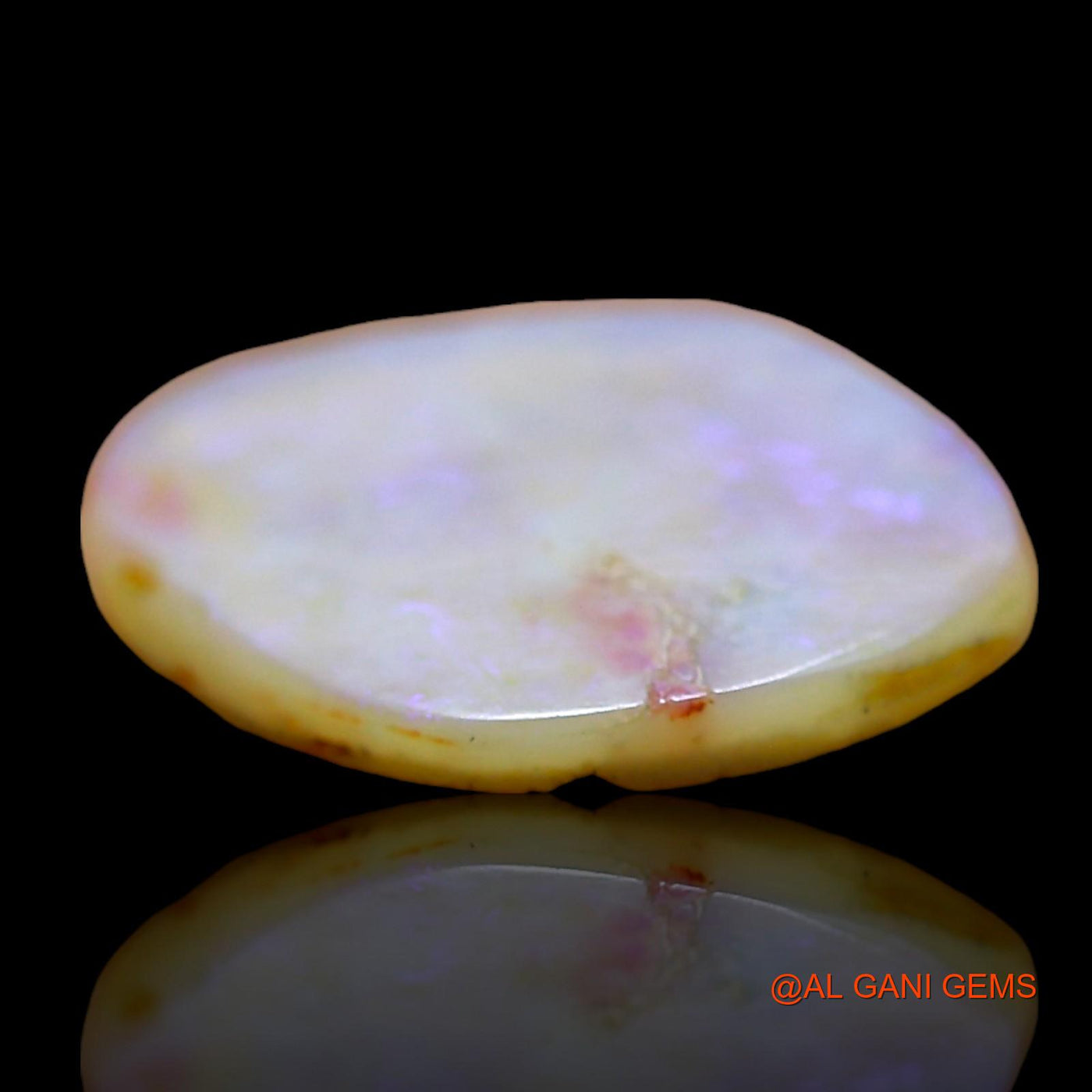 1.00 Cts Natural Australian Fire Opal Loose Gemstone Fancy Cabochon 12x9x2 mm AD-989